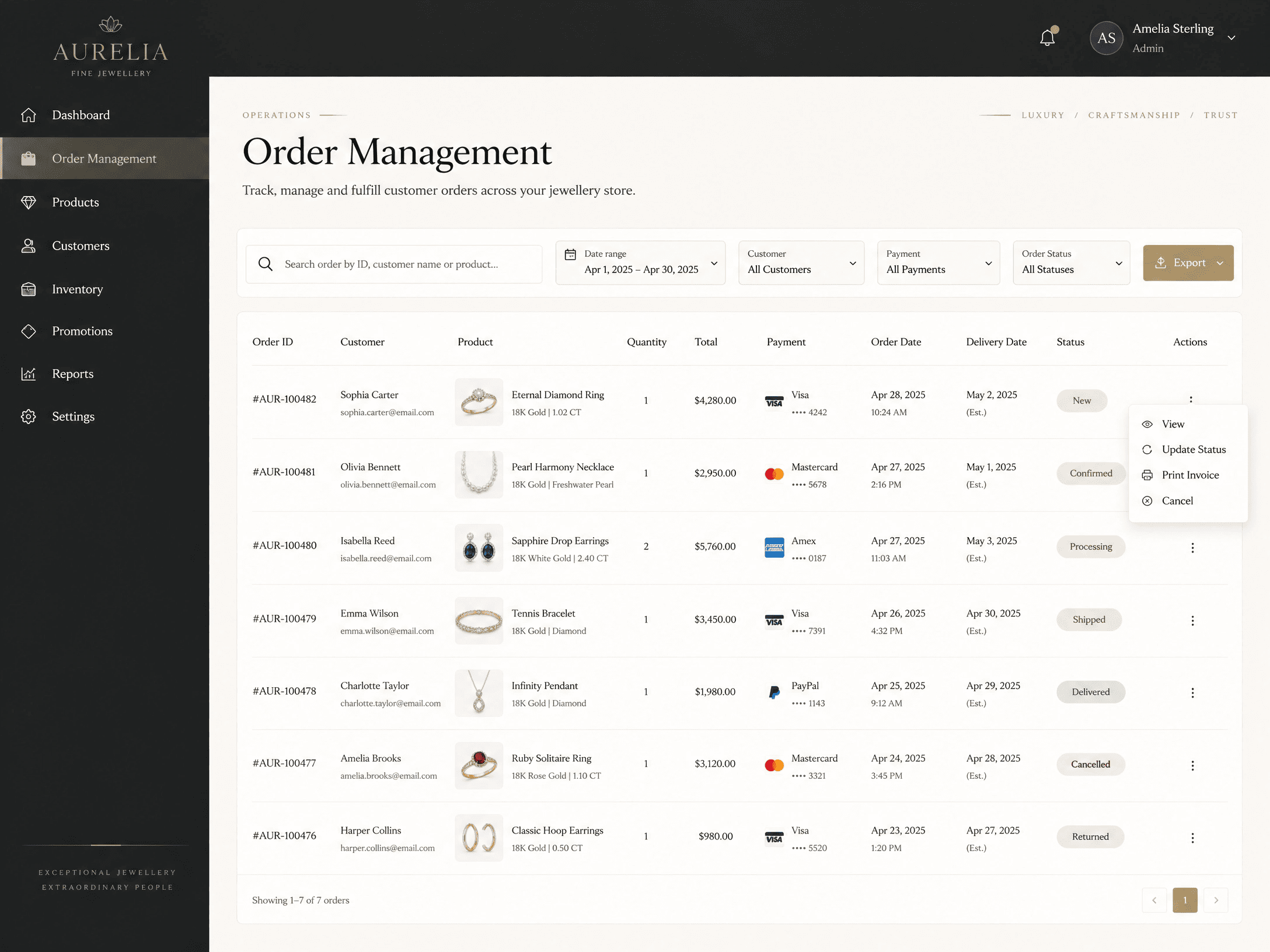 Category Taxonomy & Luxury Collections